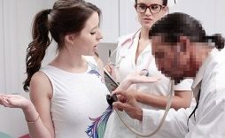 Fit Olympic Gymnast Makes Her Doctor Hide Her Positive Test With Her Tight Pussy
